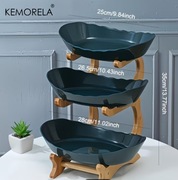 .3-Piętrowy Koszyk Na Owoce Stojak Na Warzywa odcienie