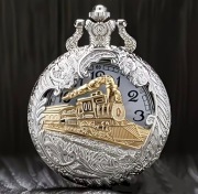 Zegarek kieszonkowy ,pociąg, dla kolejarza,na prezent