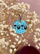 Adresówka dla psa z numerem telefonu, kod QR