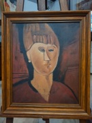 Reprodukcja Głowa rudowłosej kobiety - Amedeo Modigliani 47,5 x 55,5 cm