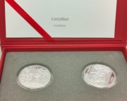 10 zł 2019 Hołd pruski Hołd ruski zestaw dwóch monet