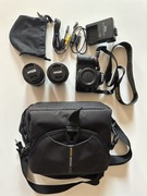 Aparat fotograficzny Nikon D3200 + dwa obiektywy