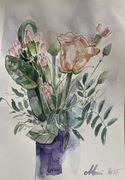 „Wiosenny bukiet” piękna akwarela