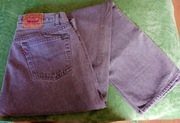 Męskie JEANSY LEVI'S 501 W36L36 PAS 80cm jasno szare