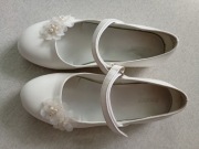 Buty komunijne komunia białe balerinki 36