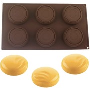 OKRĄGŁA FALISTA 3D 6gn forma silikonowa 31*16.8 do Pieczenia Musów Deserów 