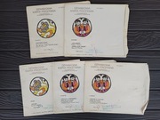 Dźwiękowa karta pocztowa komplet 5szt. PRL NOWE 1973r