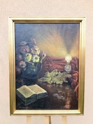  STARY OBRAZ OLEJNY PŁÓTNO   sygnowany  1963r