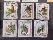 Znaczki POLSKA -  Krzewy i drzewa iglaste z 1991 - 1995 roku - ZESTAW