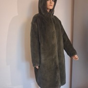 Oakwood Paris płaszcz kurtka zimowa ocieplana dwustronna S/M khaki