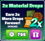 SpongeBob Tower Defense Gamepass 2x Material Drops
