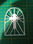 Scrapki krzyż, witraż zestaw 2szt.