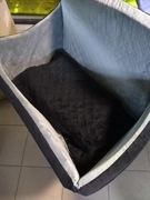 Fotelik samochodowy z poduszką dla psa 75x45 tył 50 przód 25 cm 