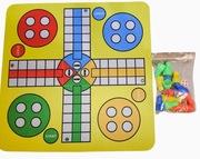 Gra chińczyk 6+ na podkładce jak pod myszkę komputerową 