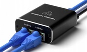 Adapter rozdzielacz mini Switch rozgałęźnik LAN Ethernet RJ45 2xRJ45 1000M