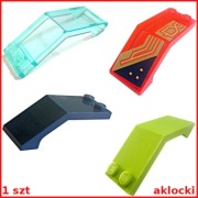 LEGO 6070 SZYBA 5x2x1 2/3 limonka niebieski pomarańczowy 6070pb021L z 72004