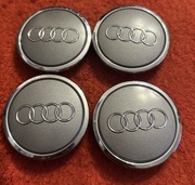 Dekielek Dekielki Dekle Kołpaki Zaślepki Kapsle do AUDI 69mm Srebrny 4 szt