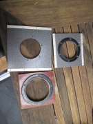 2 RINGI I 3 PŁYTKI  DO OBIEKTYWÓW WIELKOFORMATOWYCH