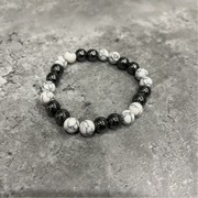Bransoletka z kamieni - Hematyt i Howlit