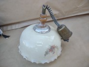 Lampa szklana kuchenna . Szer. 39 cm.