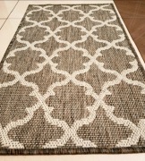 Dywan, chodnik ,Boho marokańska koniczyna, beżowy, 50 x 80 cm.