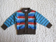 NAME IT bluza tęczowa 80 kolorowa rozsuwana sweter