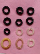 Gumki do włosów spirala 12 sztuk Nowe