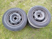 Felgi stalowe 15 z oponami 4 sztuki Peugeot Citroen