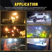 CO LIGHT - Lampy offroad LED dwubarwne, stroboskop