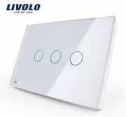 LIVOLO VL-C303R-81włącznik dotykowy potrójny+panel