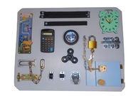 tablica sensoryczna naścienna rękodzieło