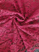 Koronkowy bieżnik burgundowy vintage PRL