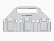 Solidny koszyk na baterie Parkside Walizka na 6 szt baterii