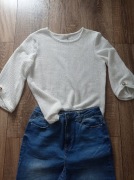 Dżinsy damskie skinny 38 plus letni sweterek