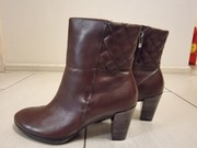 Botki kozaczki skóra  ECCO r. 40 kolor brązowy jak NOWE