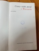 Cztery wieki poezji o Warszawie antologia Juliusz Gomulicki