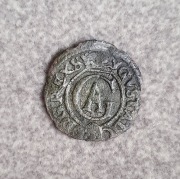 Szeląg Gustaw II Adolf Ryga 1634 rok