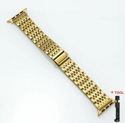 Bransoleta Apple Watch rozmiar 38/40/41/42(S10) złota stal nierdzewna
