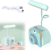 Lampa biurkowa dla dzieci "dinozaur", z temperówką,z uchwytem na długopisy