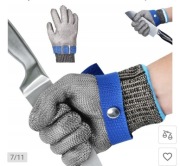 AMZFIRST RĘKAWICA OCHRONNA RĘKAWICA  ZE STALI NIERDZEWNEJ  ODPORNE 