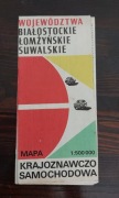Województwa białostockie łomżyńskie suwalskie mapa przeglądowa 1979 r.