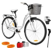 Rower miejski rama 28 cali  biały