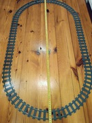 Klocki, tory kolejowe- pętla  wymiarach 120 x 70 cm