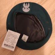 Beret Wojskowy Zielony z Orłem Orzełkiem Nowy rozmiar 55cm