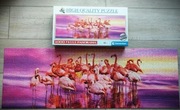 Puzzle trudne. Flamingo dance. High quality puzzle 1000 .Clementoni
