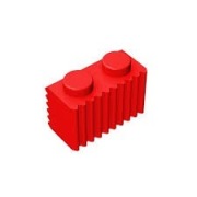 LEGO KLOCEK GRILL 1X2 CZERWONY