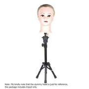 Stojak składany regulowany do ćwiczeń fryzjerskich 60-160cm tripod