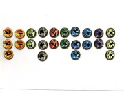 Metalowe TAZOSY Yu-Gi-Oh! – Super Shadow / Sarkofag – kolekcjonerskie