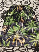 Nowa spódnica czarna w palmy małpy na gumkę M L 40 