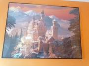 Zamek zimowy neuswanstein puzzle trfl w antyramie 